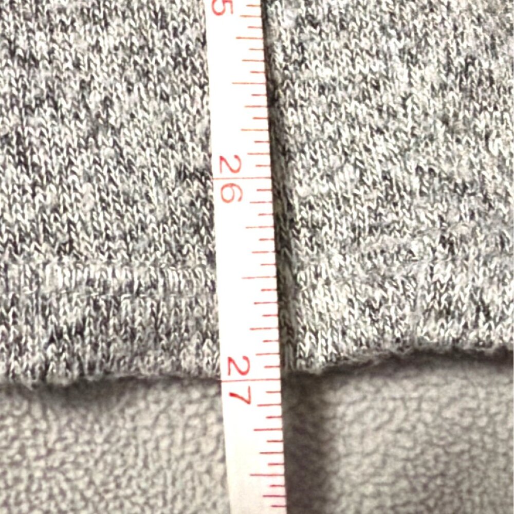 Grey Lightweight Hooded Open Front Cardigan With Button Accents By Retrology L - Picture 4 of 5